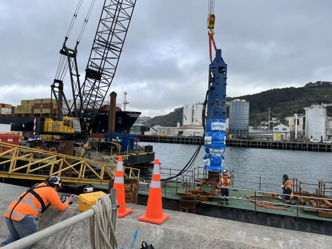 Piling in action