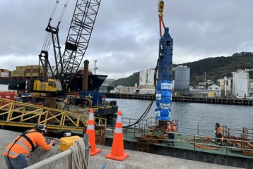 Piling in action